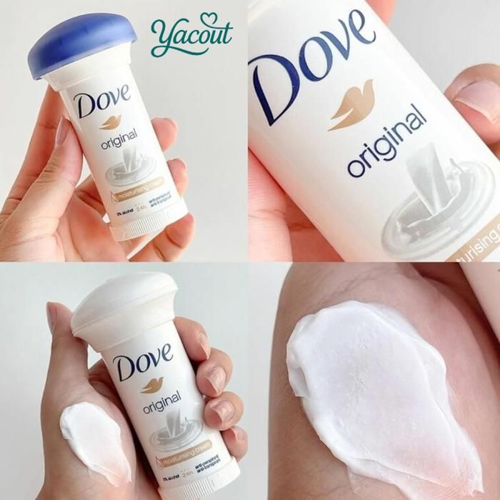Dove Déodorant Stick Original – 48h Anti-transpirant, ¼ de crème hydratante