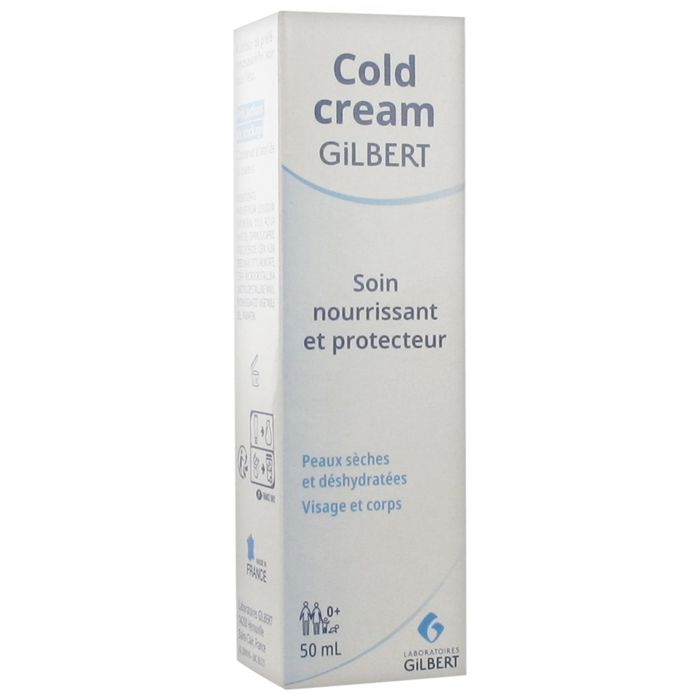 Crème - GILBERT - Cold Cream - 50ml - Hypoallergénique - Soin peaux sèches et sensibles