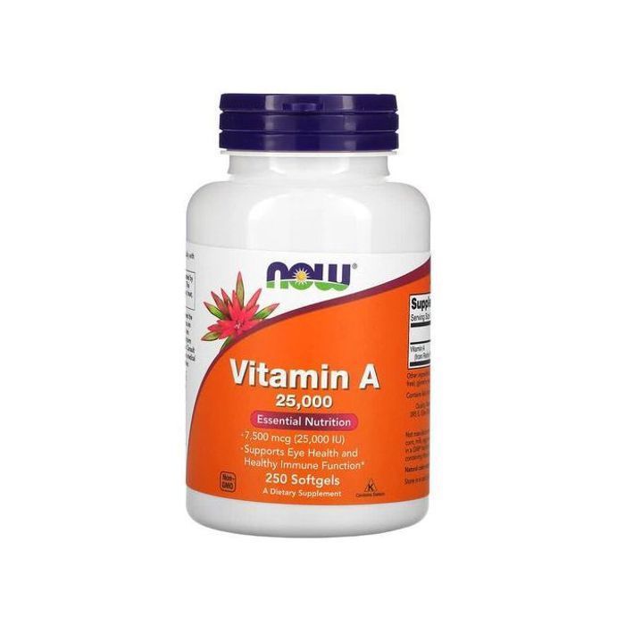 Vitamine A, 25 000 UI, 250 capsules