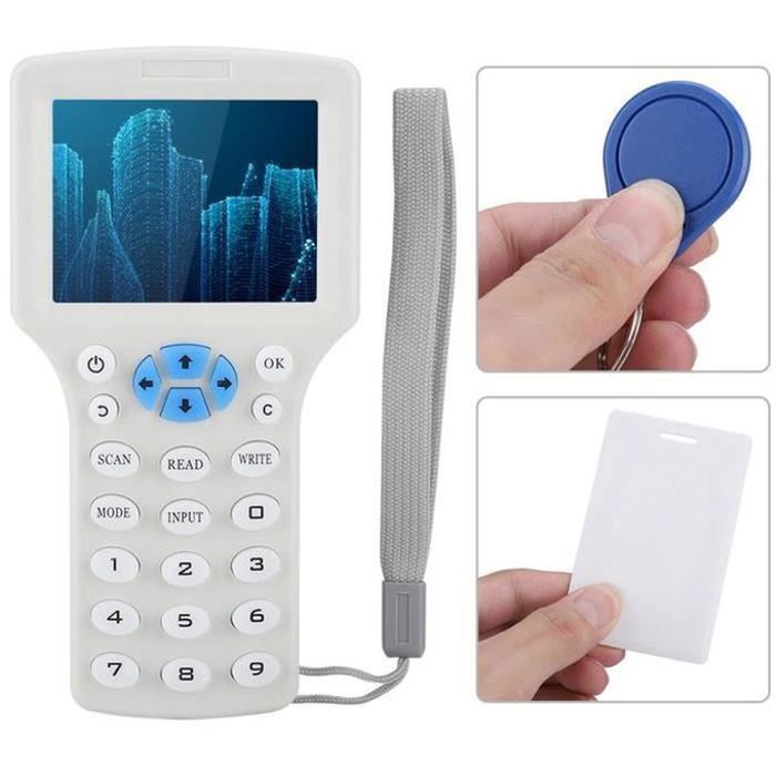 Lecteur et copieur RFID 125KHz 13.56MHz Progremmeur USB NFC intelligent 10 fréquences