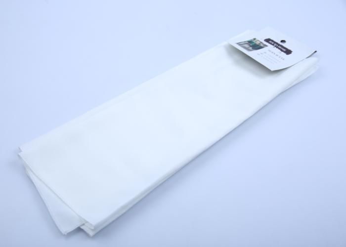 2 Serviettes de Table Blanc/Écru/Beige