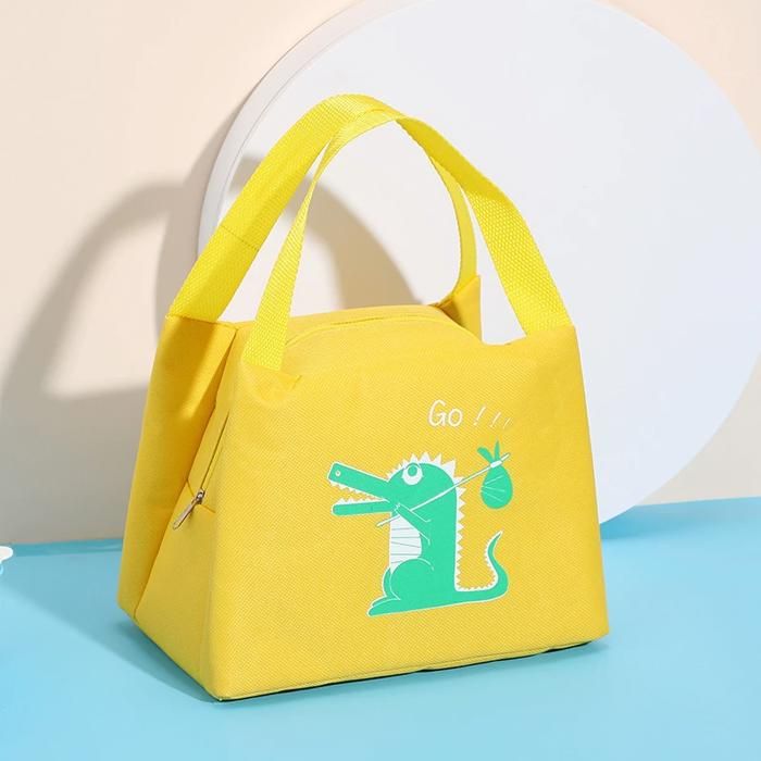 Sac isotherme portable - Jaune - Enfants - Design canard - Multi-usages - Compact et léger