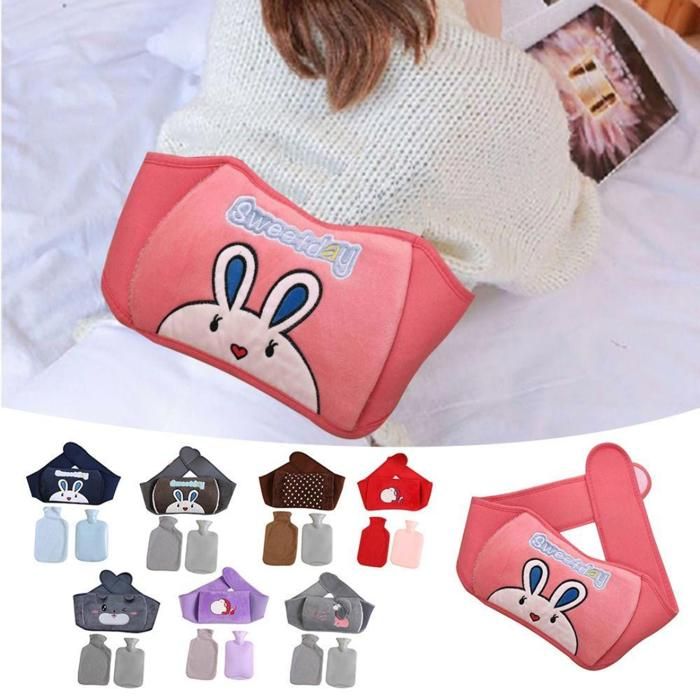 Bouillotte Chauffante - Non spécifié - Caoutchouc - Housse Ajustable - Soulagement Douleurs - 488g(Couleur aléatoire)