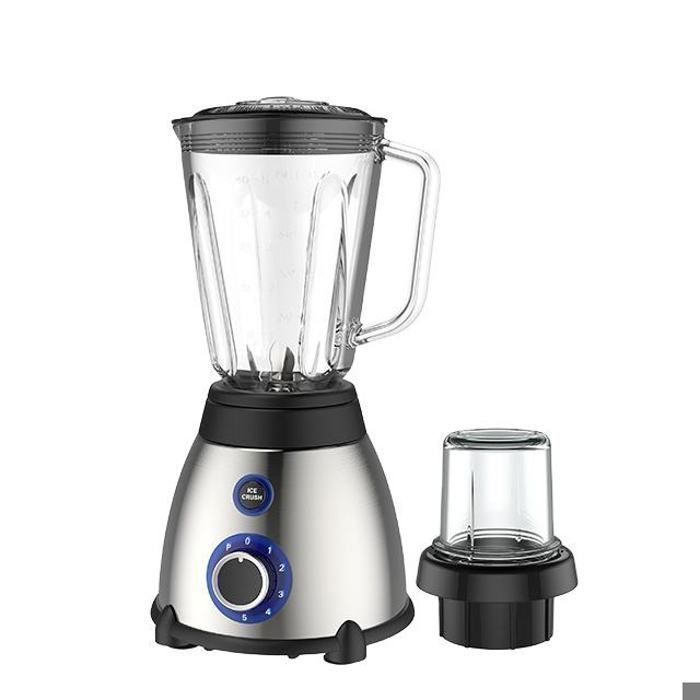 Mixeur 2-en-1 - KOLN - Bol en Plastique 1,5L - 500W - Multifonctionnel - Acier inoxydable - Panneau tactile