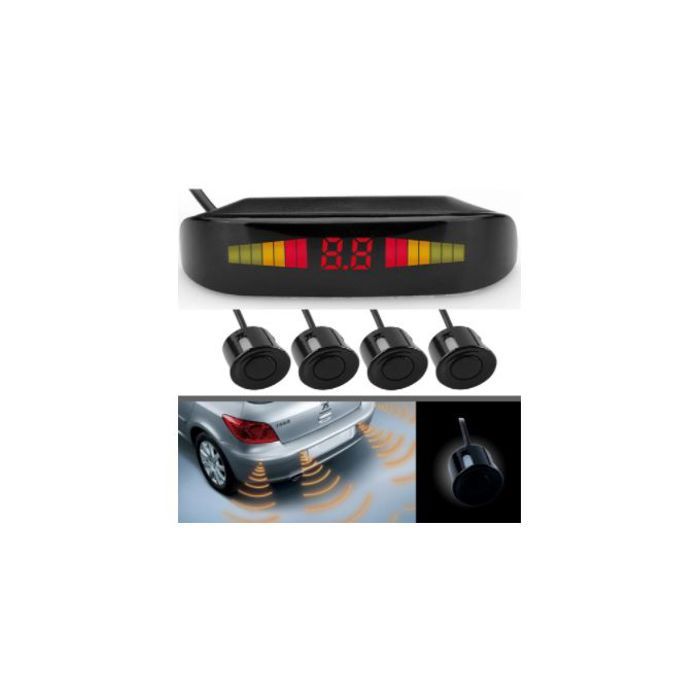 Capteur de radar de stationnement pour voiture, système de radar de sauvegarde avec affichage rétroéclairé led