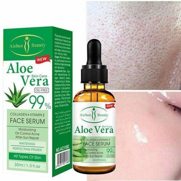 Aichun Beauty Gel d'Aloe Vera Naturel Acide Hyaluronique Pur Collagène Sérum 30ml
