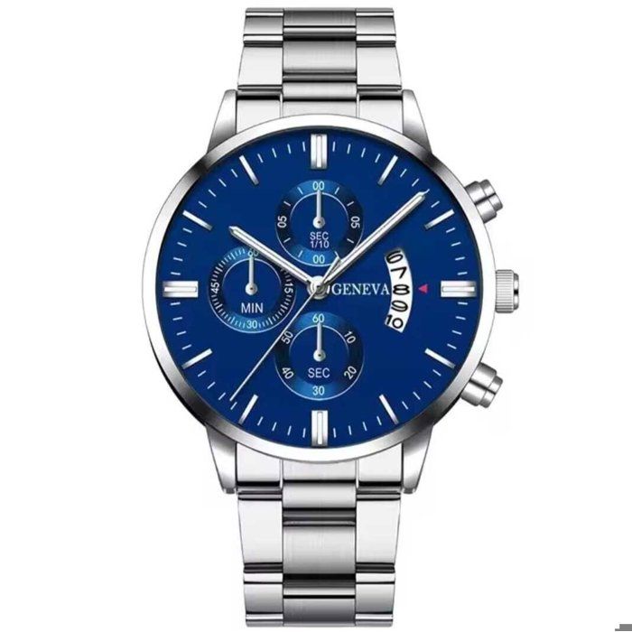 Montre - Élégante - Homme - Acier Inoxydable - Quartz - Affichage Analogique
