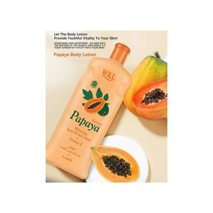 lotion blanchissante pour les mains et le corps à l'extrait de papaye et à la vitamine E
