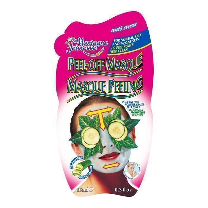 Masque facial - MONTAGNE - Concombre - 20 ml - Sans sulfate - Tous types de peau