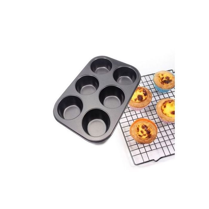 6 tasses, Métal Anti-adhésif Moule à à pâtisserie.