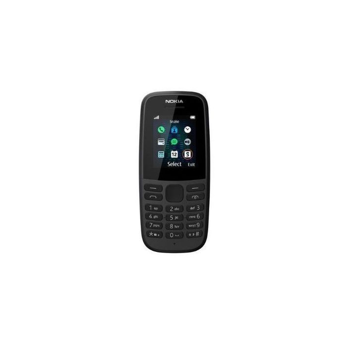 Nokia Téléphone portable 105 4G (2019) 1.77" (4Mo, 4Mo) Dual SIM - Noir