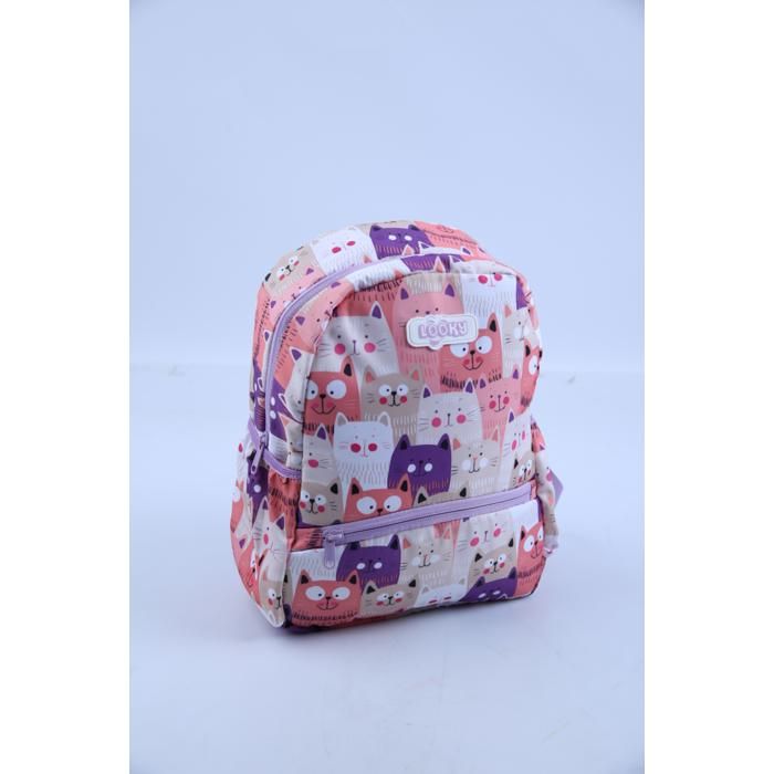 Sac à dos 30 cm avec 2 poches en tissu satin