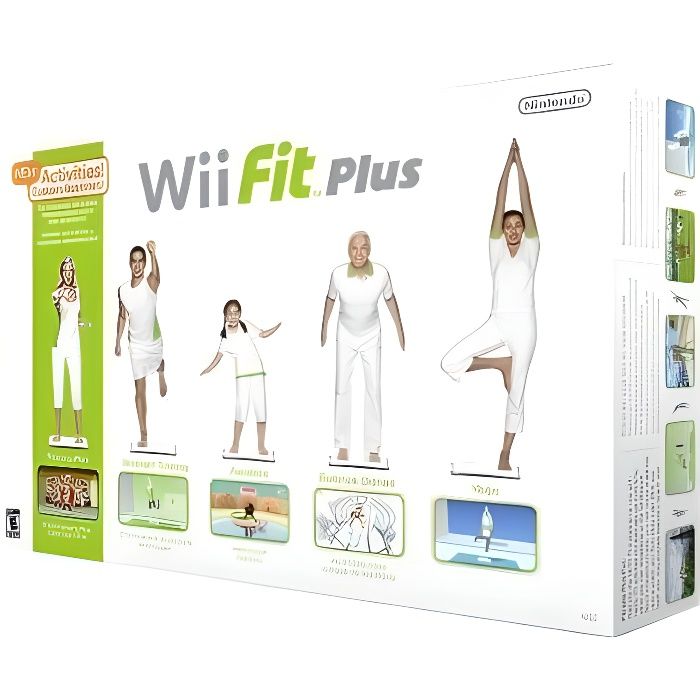 Videospel - Nintendo - Wii Fit Plus - Wii Balance Board Inkluderad - 20 nya aktiviteter - 4 program