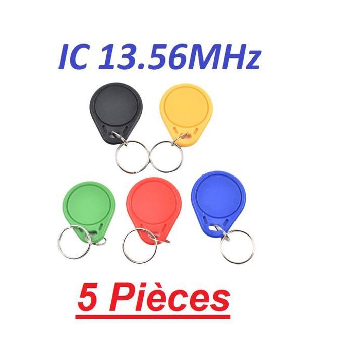 5 Pièce RFID IC porte clés Non Modifiable clone carte à puce