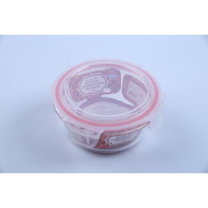 Boîte alimentaire ronde en verre 330 ml – Réf. 60352S