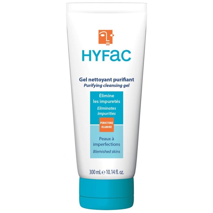Gel nettoyant - HYFAC - 300 ML - Hypoallergénique - Peaux grasses - Visage et corps