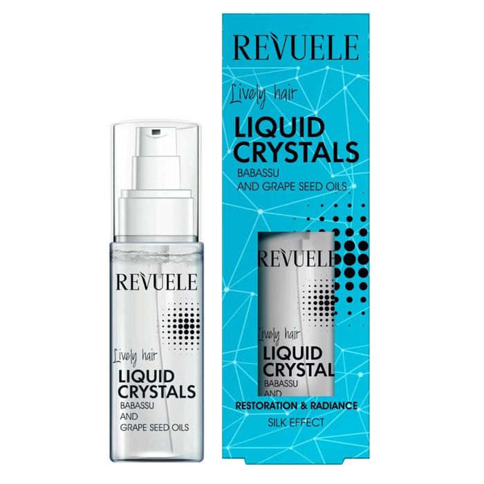 Sérum pour cheveux - REVUELE - Liquid Crystals - 50ml - Huiles de babassu - Brillance des cheveux
