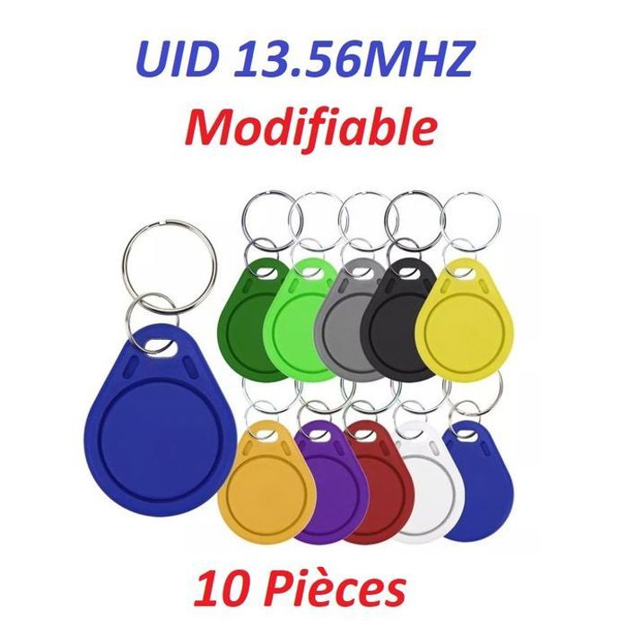 10 Pièce RFID UID porte clés Modifiable clone carte à puce