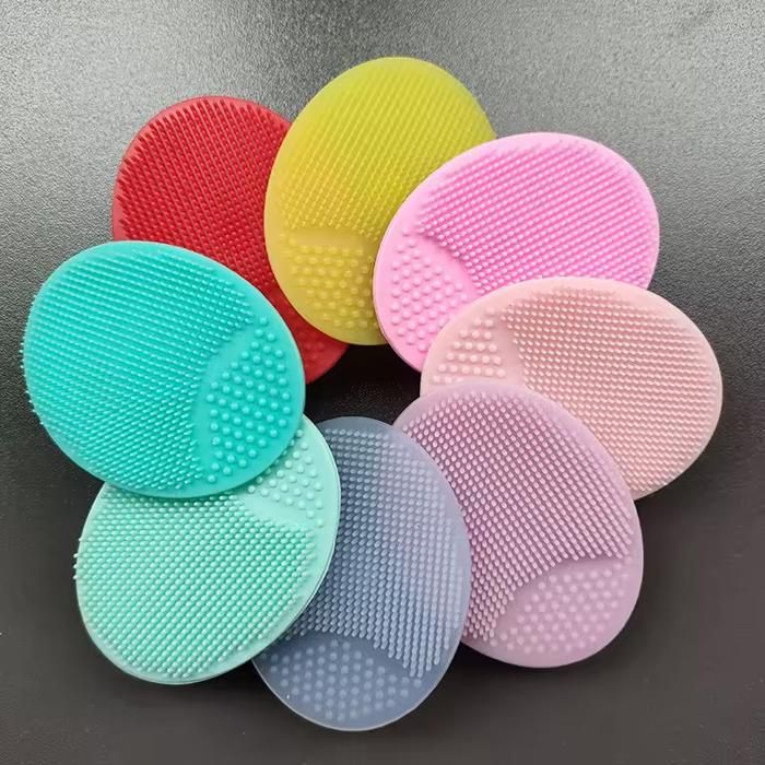 Brosse de nettoyage du visage en silicone, nettoyeur de pores, lavage doux du visage, outil de soins de la peau  (Couleur aléatoire)