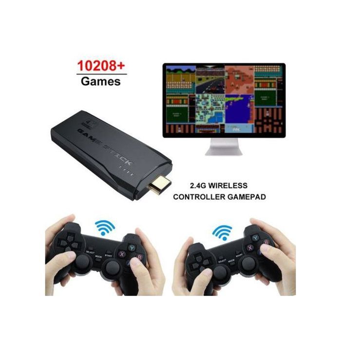 Console de Jeu Vidéo Rétro Data Frog, 4K, Sans Fil, 2 Manettes