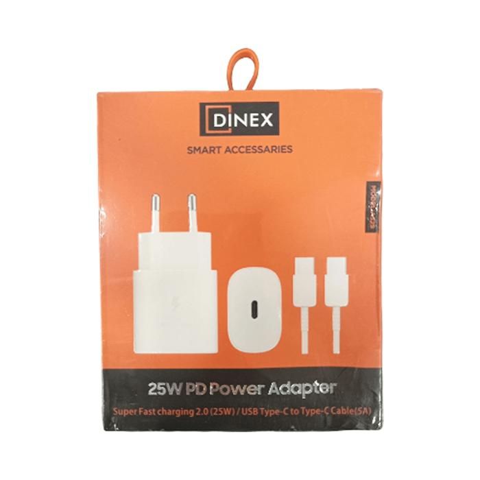 ACCESSOIRES INTELLIGENTS DINEX, CHARGE SUPER RAPIDE 2.0 (25W), CÂBLE USB-C VERS TYPE-C (5A), A325.