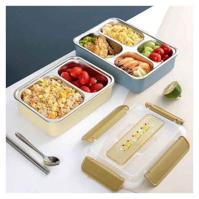 Boîte à lunch en acier inoxydable pour étudiants