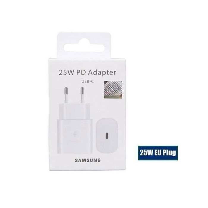 Samsung Chargeur Officiel 25W C TO C blanc sans cable