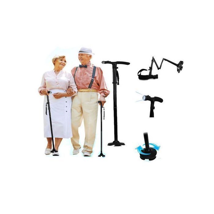 Canne pliante bâton de marche pour personnes âgées.