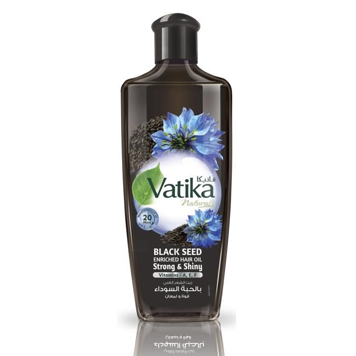 Vatika Naturals Huile Capillaire Enrichie en Graines Noires 200ml