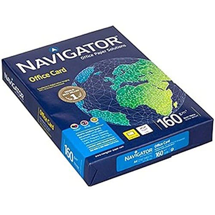 Papier A4 - NAVIGATOR - Office Card - 160 g - 250 feuilles - Blanc
