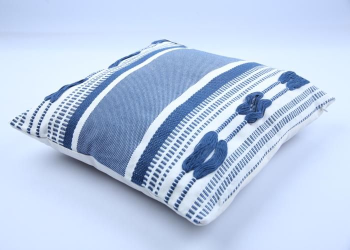 Coussin - 45x45 - Polyester - Bleu Marine - Confort Intérieur