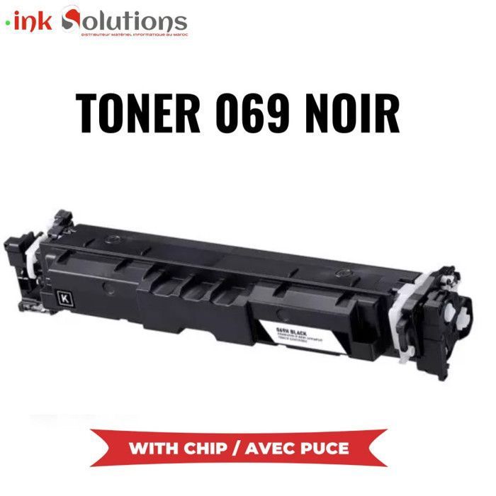 Toner 069 compatible noir pour les imprimantes I-Sensys MF754cdw, MF752cdw, Lbp673cdw