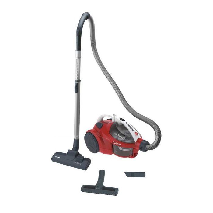 Hoover Aspirateur traîneau cyclonique sans sac Rouge , 1,5L Filtre HEPA