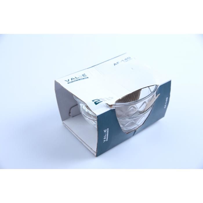 Lot de 2 bols en verre 530 ml réf. AF-140 (carré)