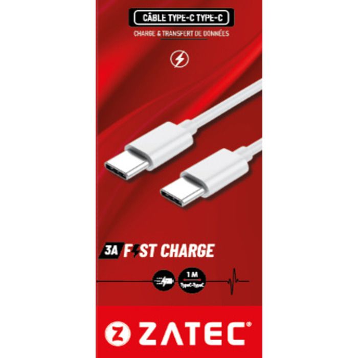 Câble Type C- TYPEC 3A                         PVC, 1 mètre