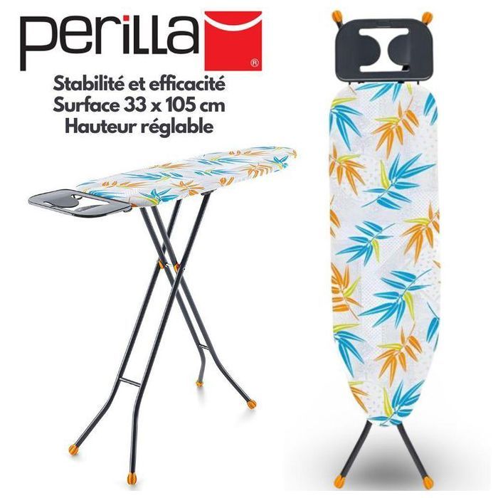 Perilla - Table À Repasser 100% Cotton - 105x33 cm - UAS15001 - Multicouleur