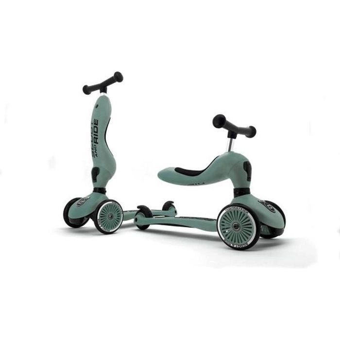 Trottinette 2 en 1 Highwaykick 1 - SR - VERT FOREST - Mixte - Loisir - 2 roues