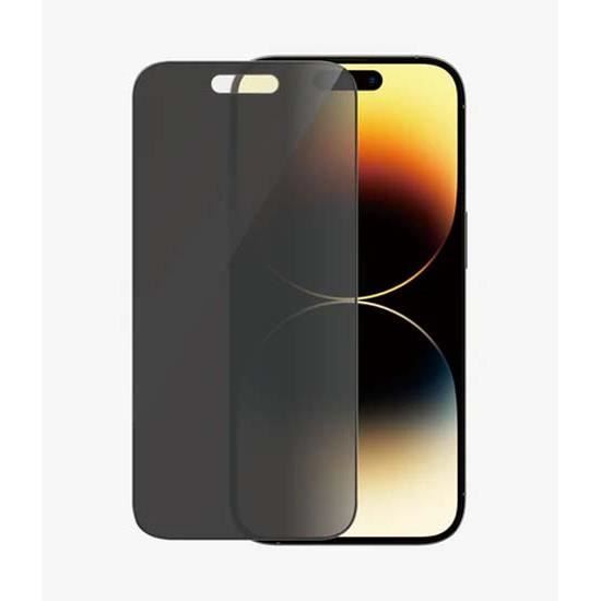 Protection d'écran - PanzerGlass - iPhone 14 Pro - Noir - Confidentialité - Verre trempé