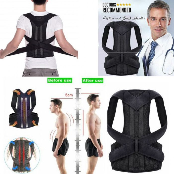 Back pain Posture efficace pour ceux qui souffrent de courbure du dos - XXL