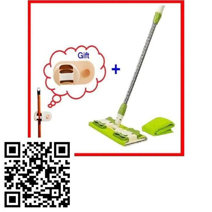 Vadrouille en Microfibre pour Sols avec Support Mural - Nettoyage Facile et Pratique