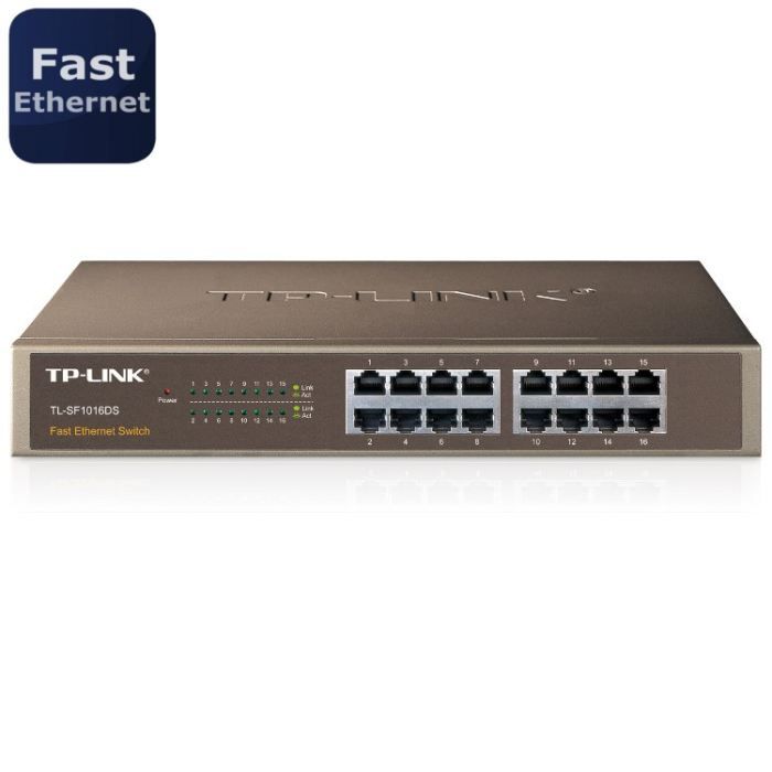 TPLink switch 16 ports 100Mbps 13'' TLSF1016DS