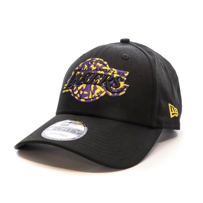 Casquette - New Era - Los Angeles Lakers Seasonal Infill 9Forty - Noir - Taille Unique - 100% Coton