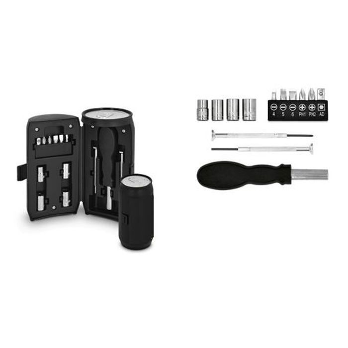 Kit de 13 outil multifonction dans une boite de style canette