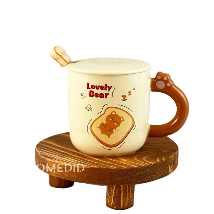 Toast bear Ceramic mug H-444