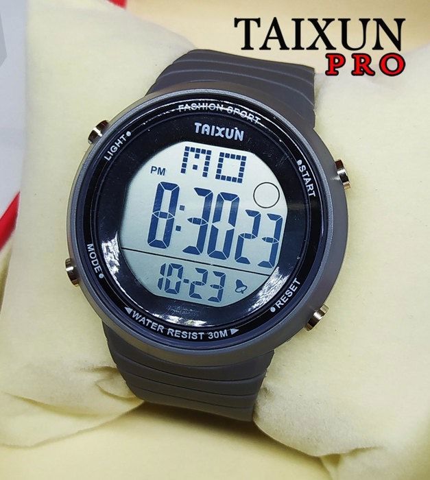New montre Sport élégante Numérique Multifonction water-résistant 30m gris-75362489