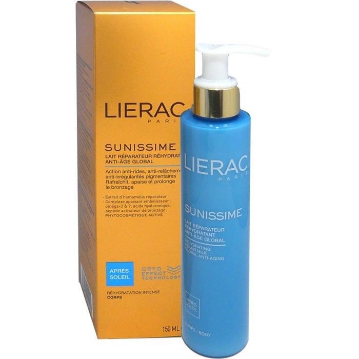 LIERAC SUNISSIME LAIT RÉPARATEUR RÉHYDRATANT ANTI-ÂGE GLOBAL 150ML