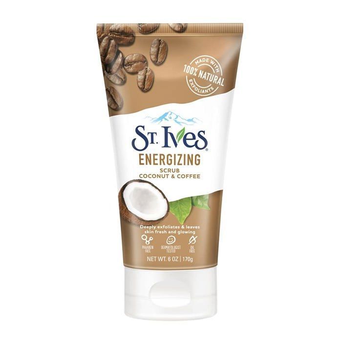 Gommage Visage - ST. IVES - Noix de Coco & Café - 170g - Exfoliant Naturel - Tous Types de Peau