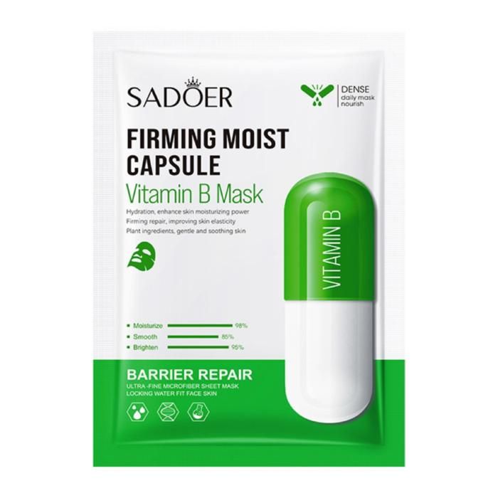 Masque Hydratant - SADOER - Masque Facial Firming - 25g - Capsules de Vitamines - Tous types de peau