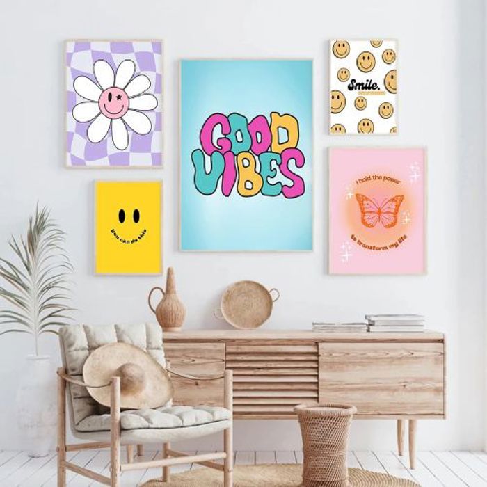 Poster Décoration - OUTFITS AND MORE - Groovy Cartoon - 21x15cm - Multicolore - Enfant