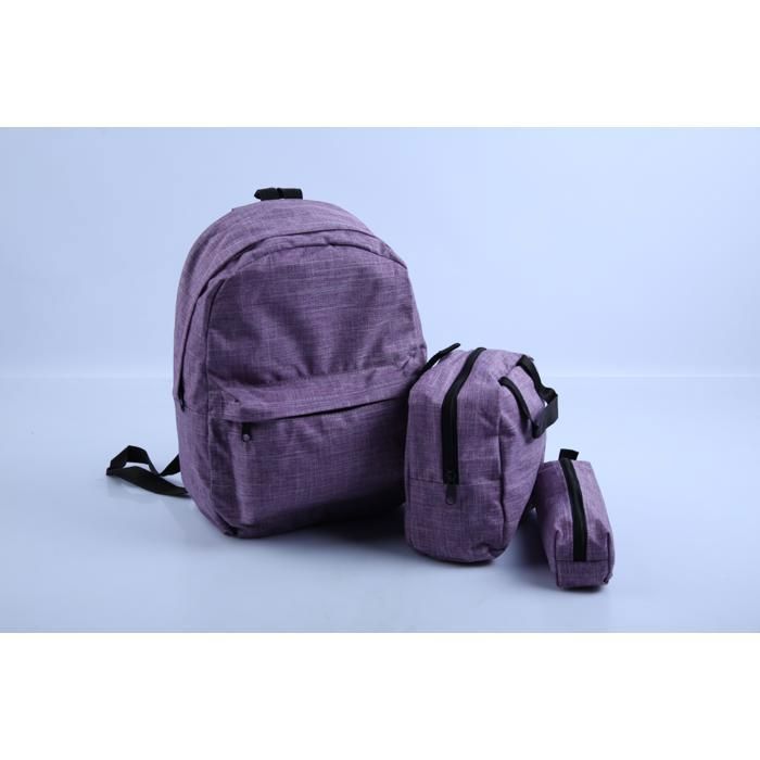 Sac à dos - GENERIC - Set de 3 - 40 cm - Violet - Pratique et coordonné